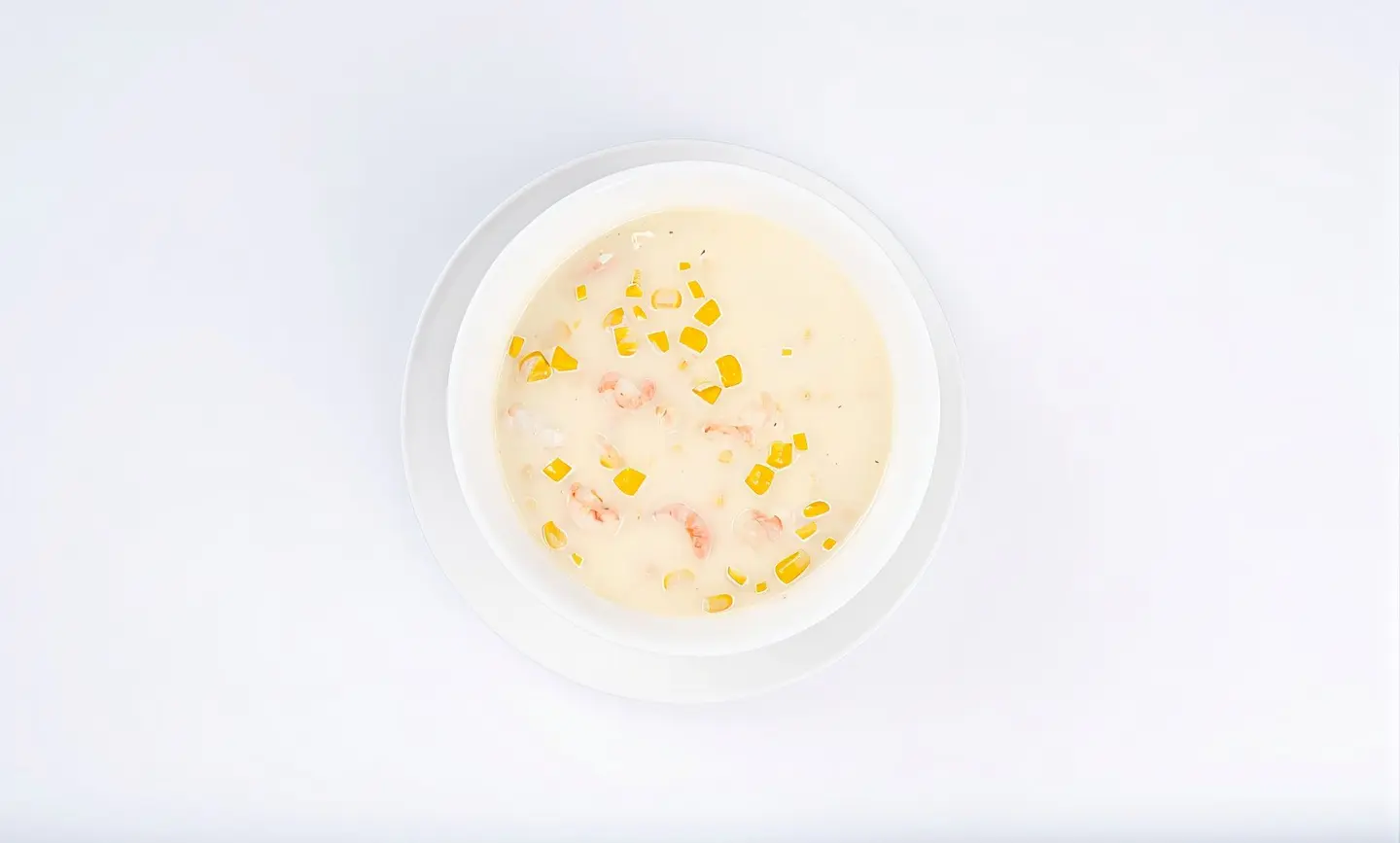 شوربة الذرة بالروبيان
