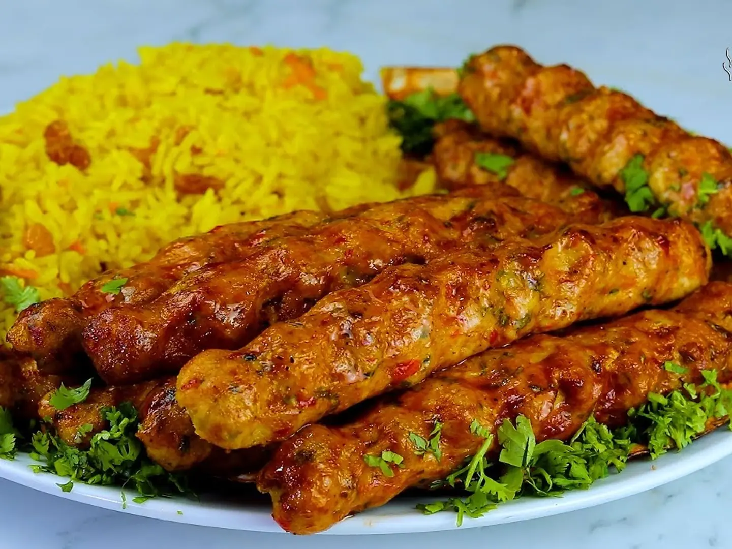 نفر كباب لحم مع الرز