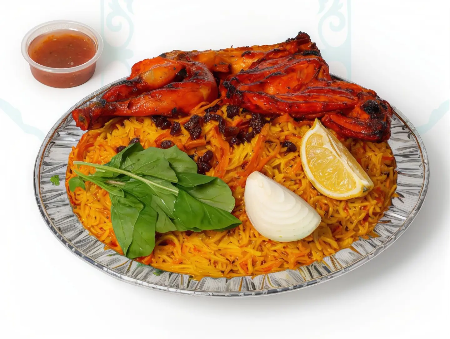 نص فحم مع الرز