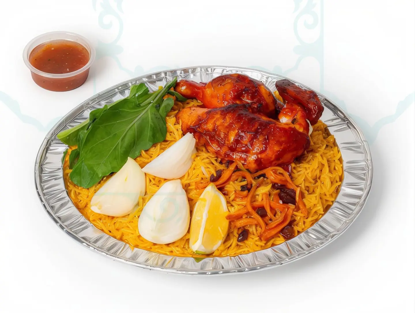 نص شواية مع الرز