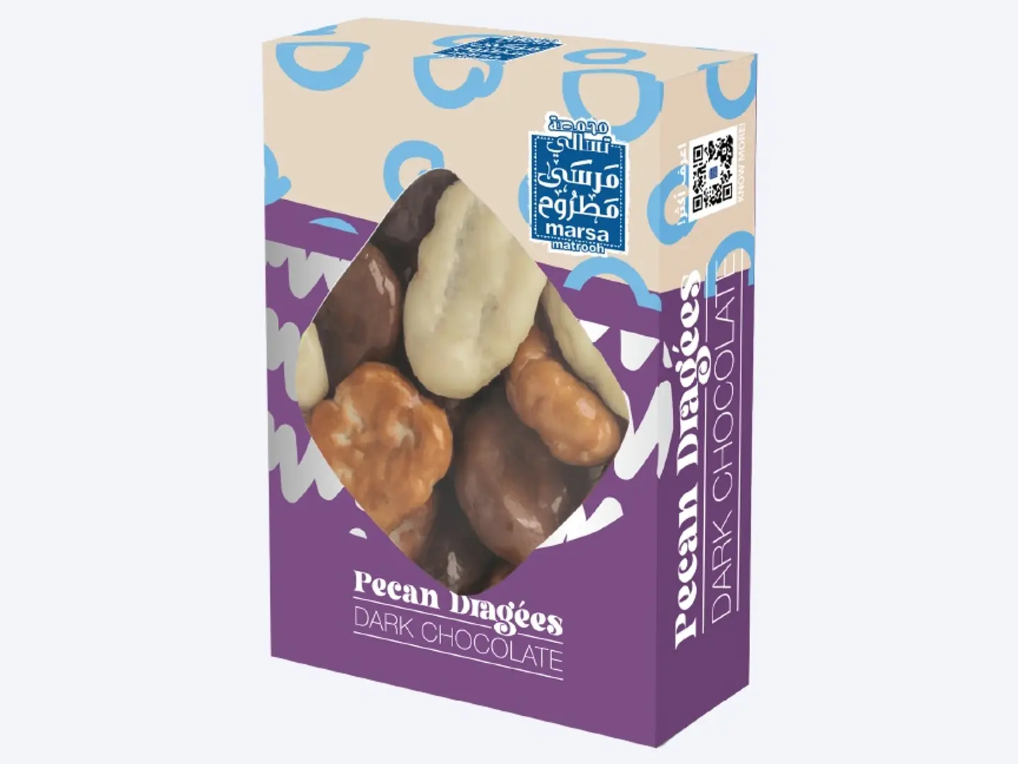 Dark Chocolate Pecan Drizzle Box 350g