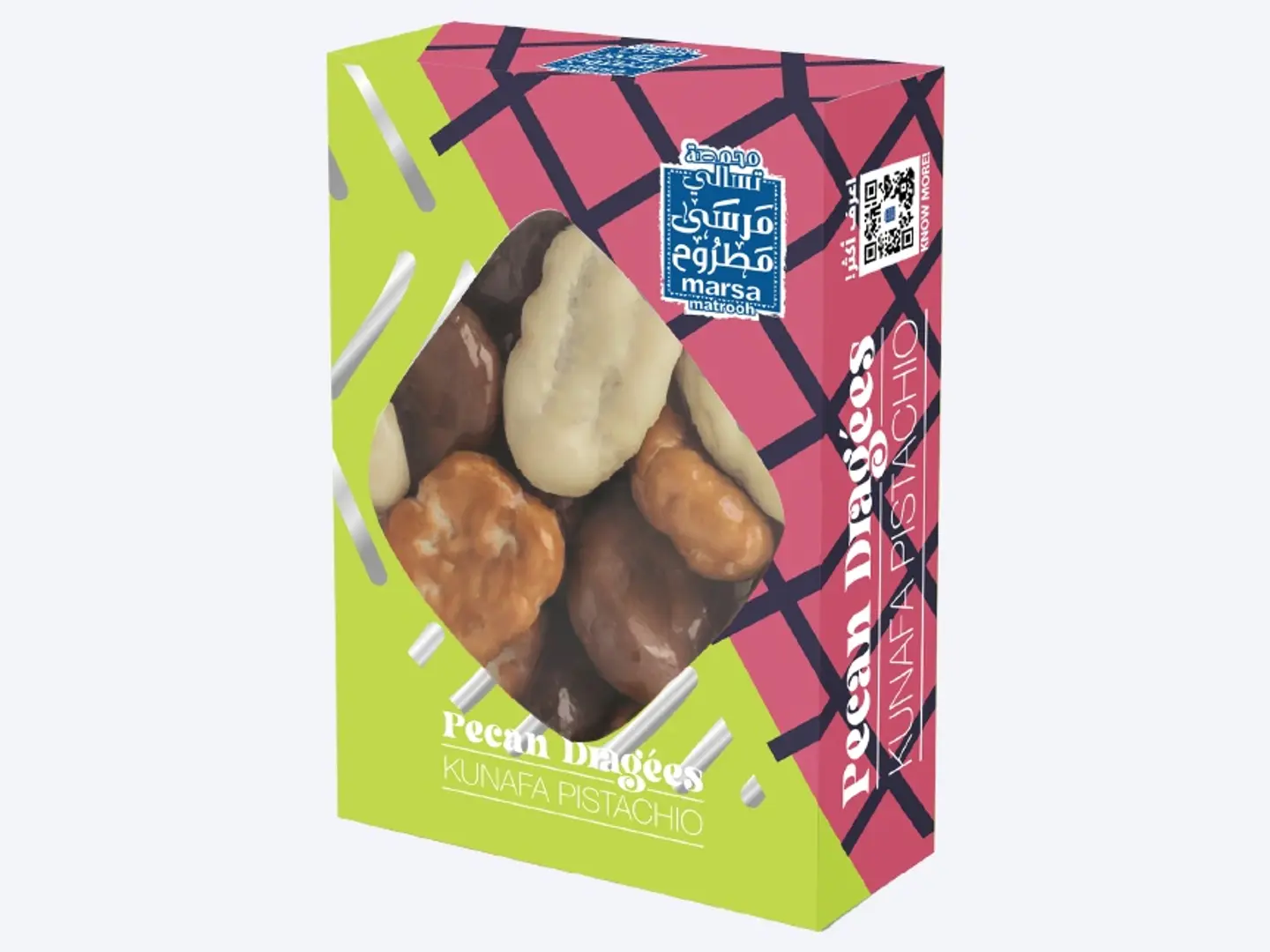 Pecan Dragee Kunafa With Pistachio Box 350g