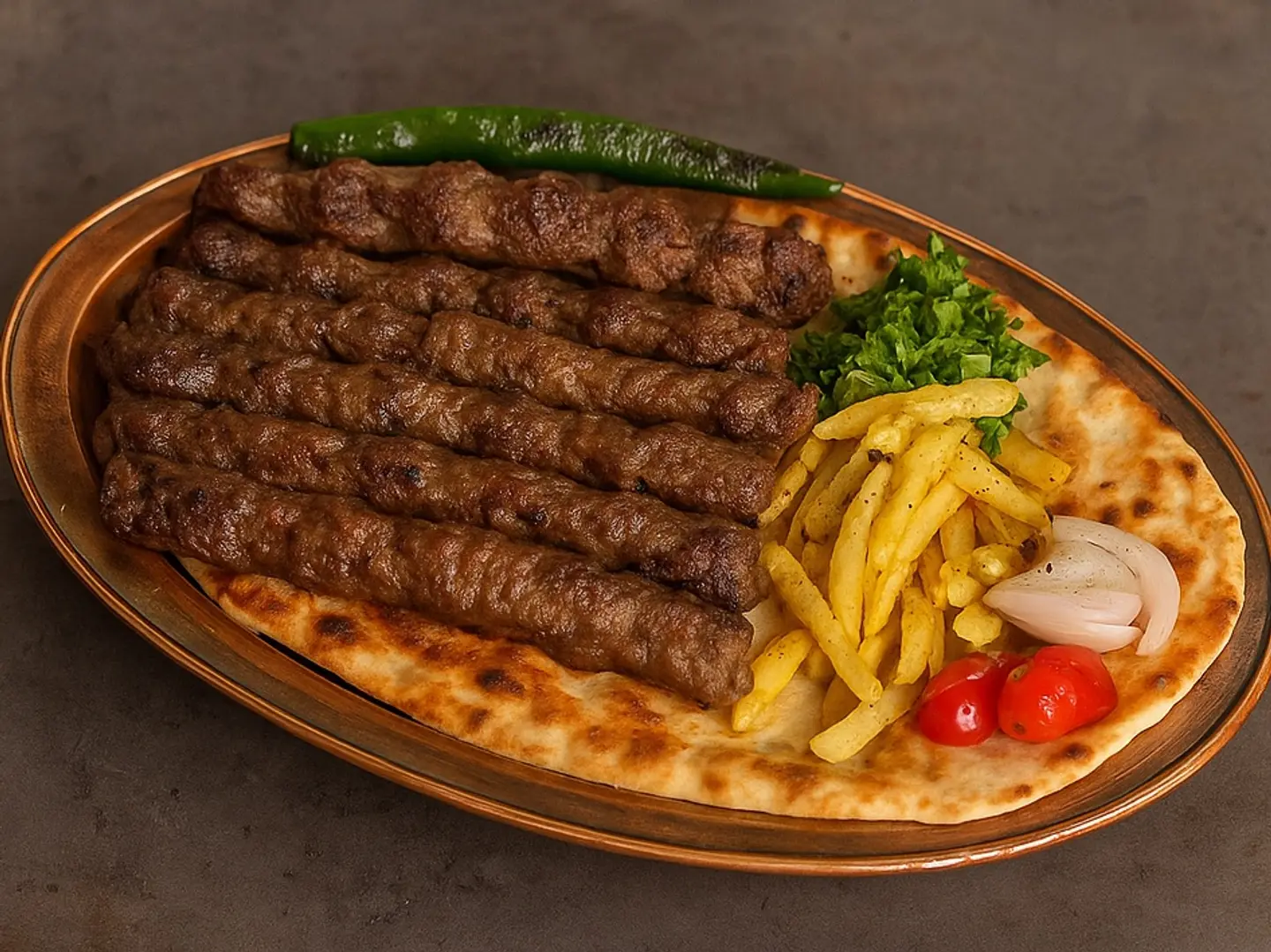 نص كيلو كباب لحم