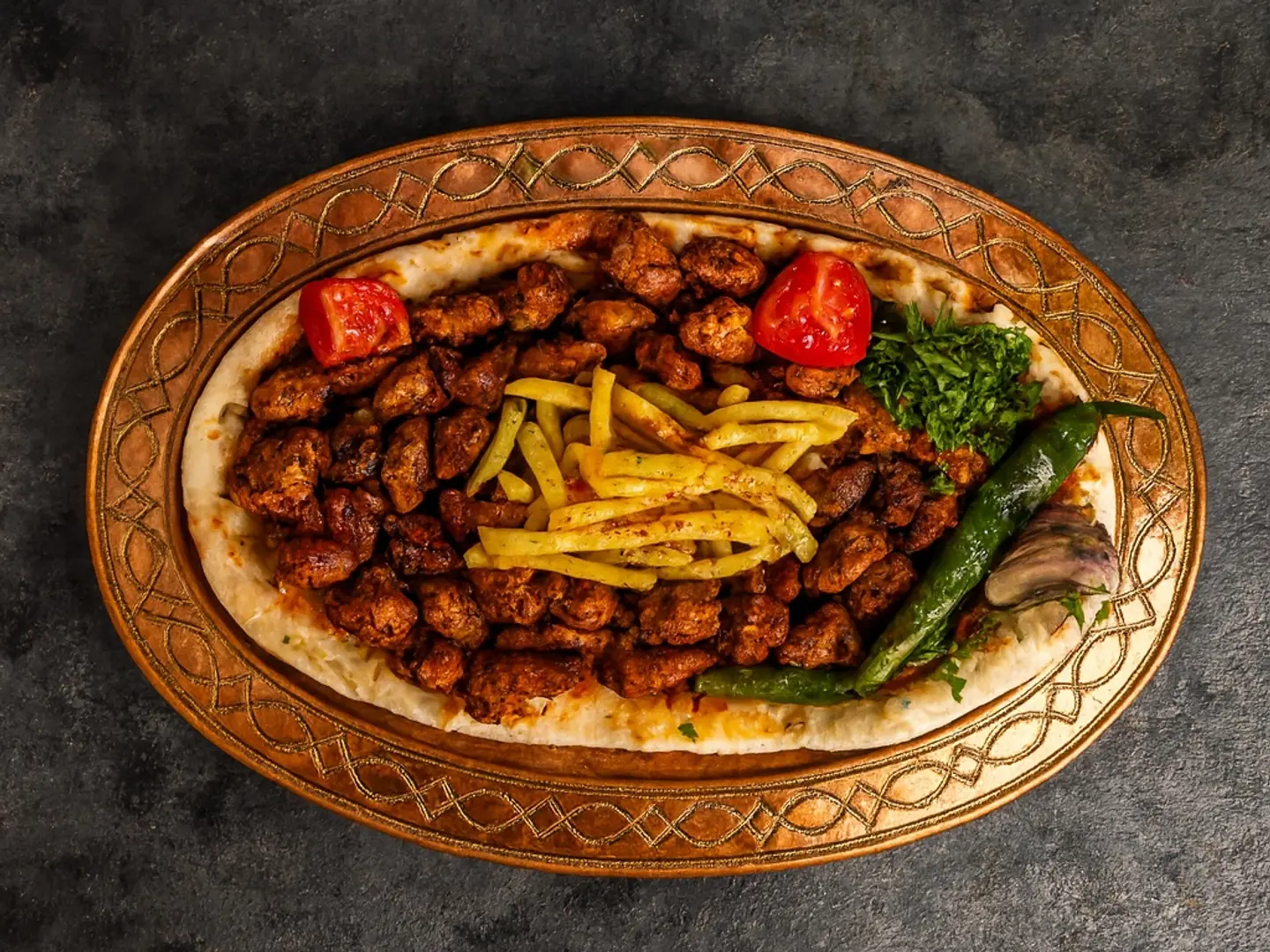 نص كيلو أوصال لحم