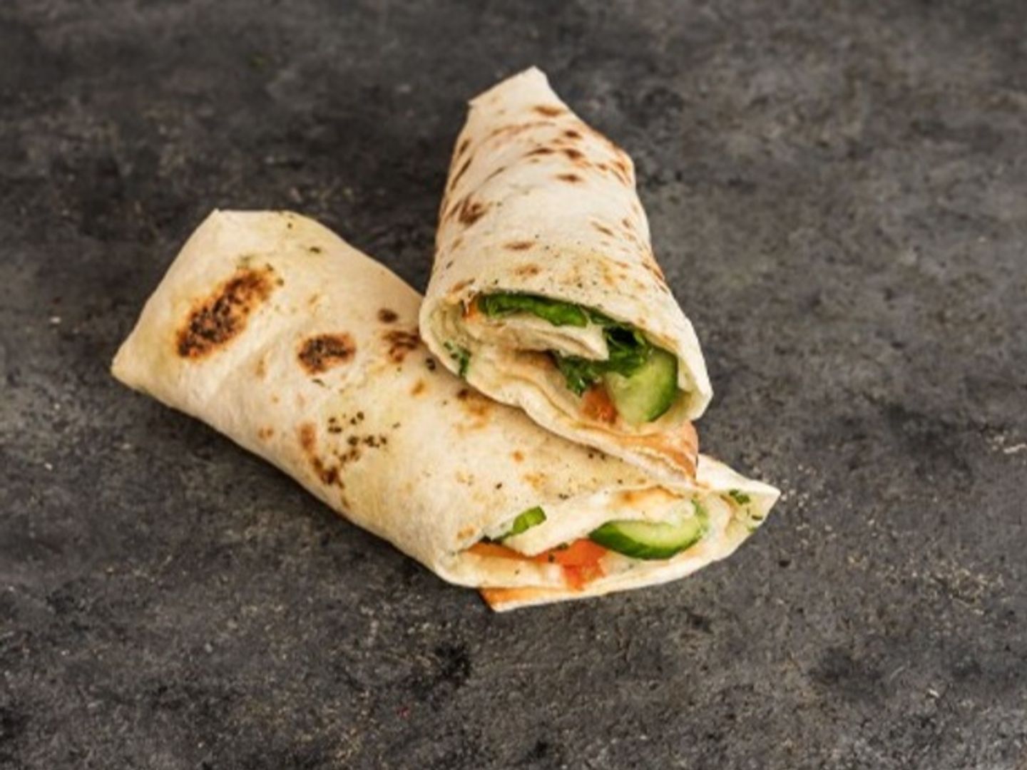 Cheese Wrap With Vegetables.