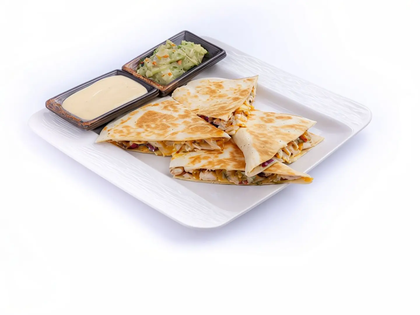 كساديا الدجاج المدخن