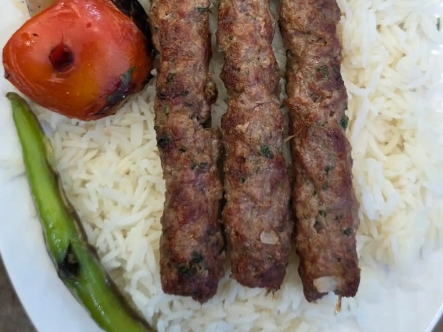 نفر كباب لحم مع الارز
