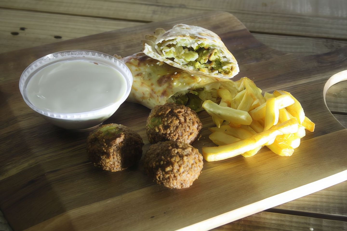 Labneh With Falafel