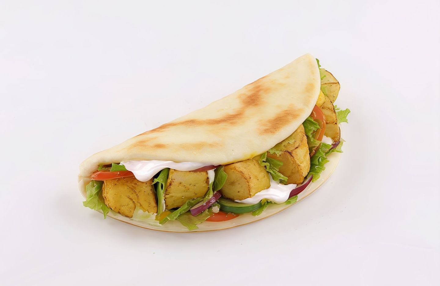 Shish Tawook With Labneh Pie