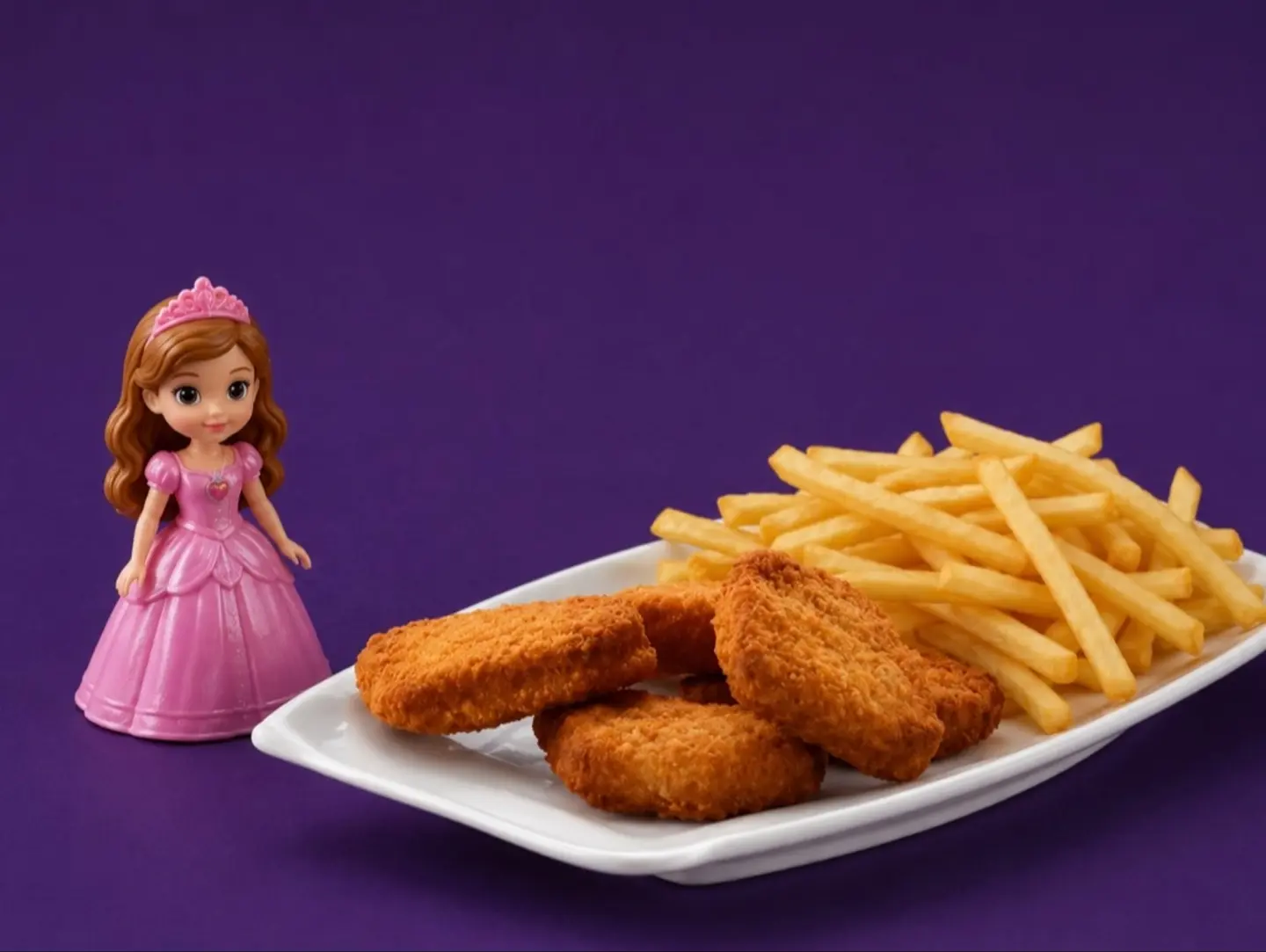 Kids Meal Nuggets - Seasoned Fries