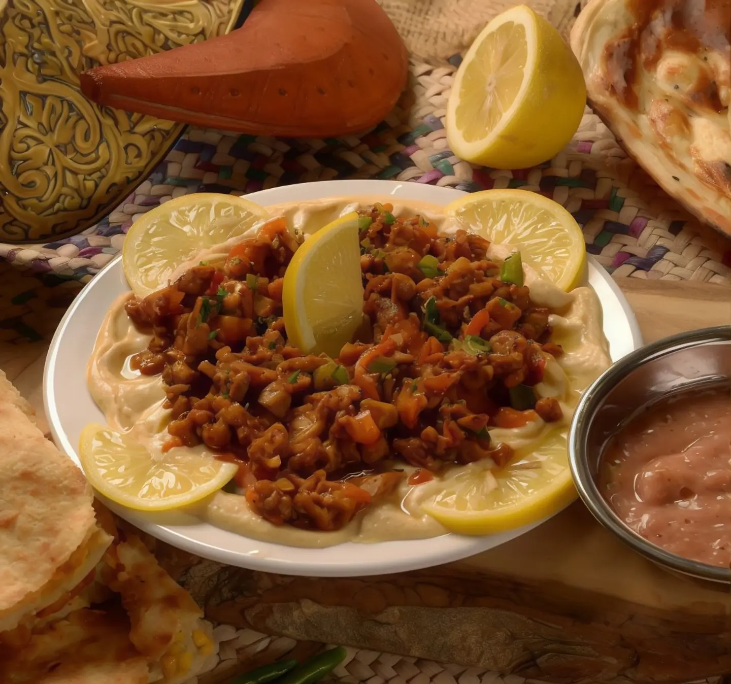 Chicken With Hummus