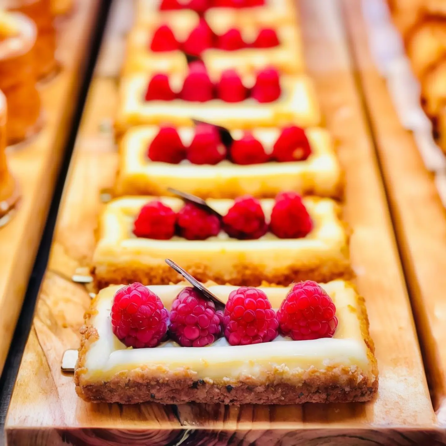 Pistachio And Raspberry Mille Fiulle