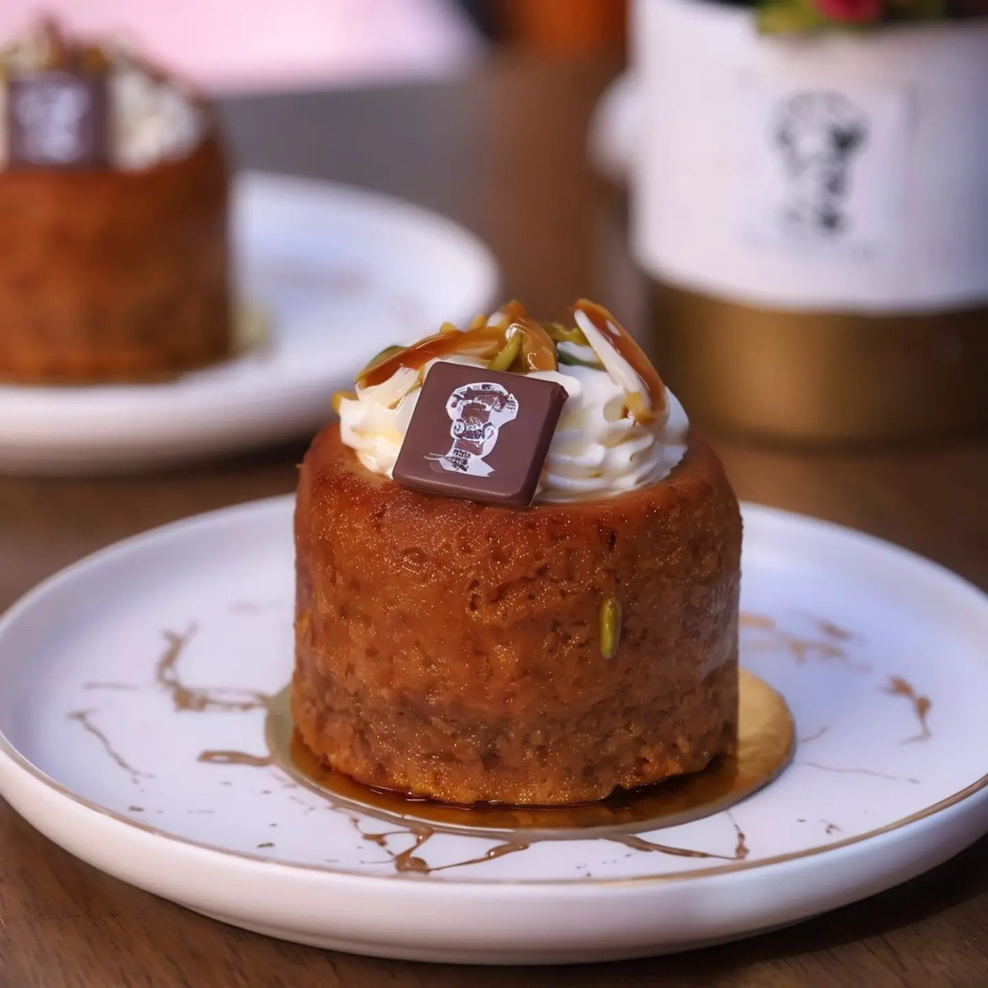 Dates Pudding With Tahini