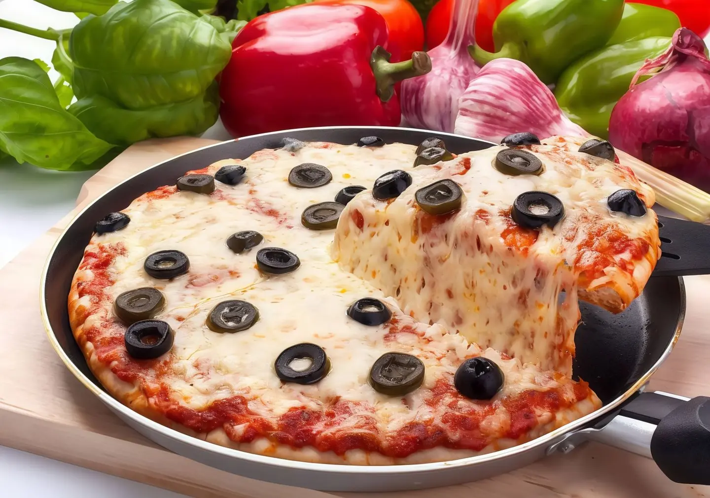 Medium Olive Pizza