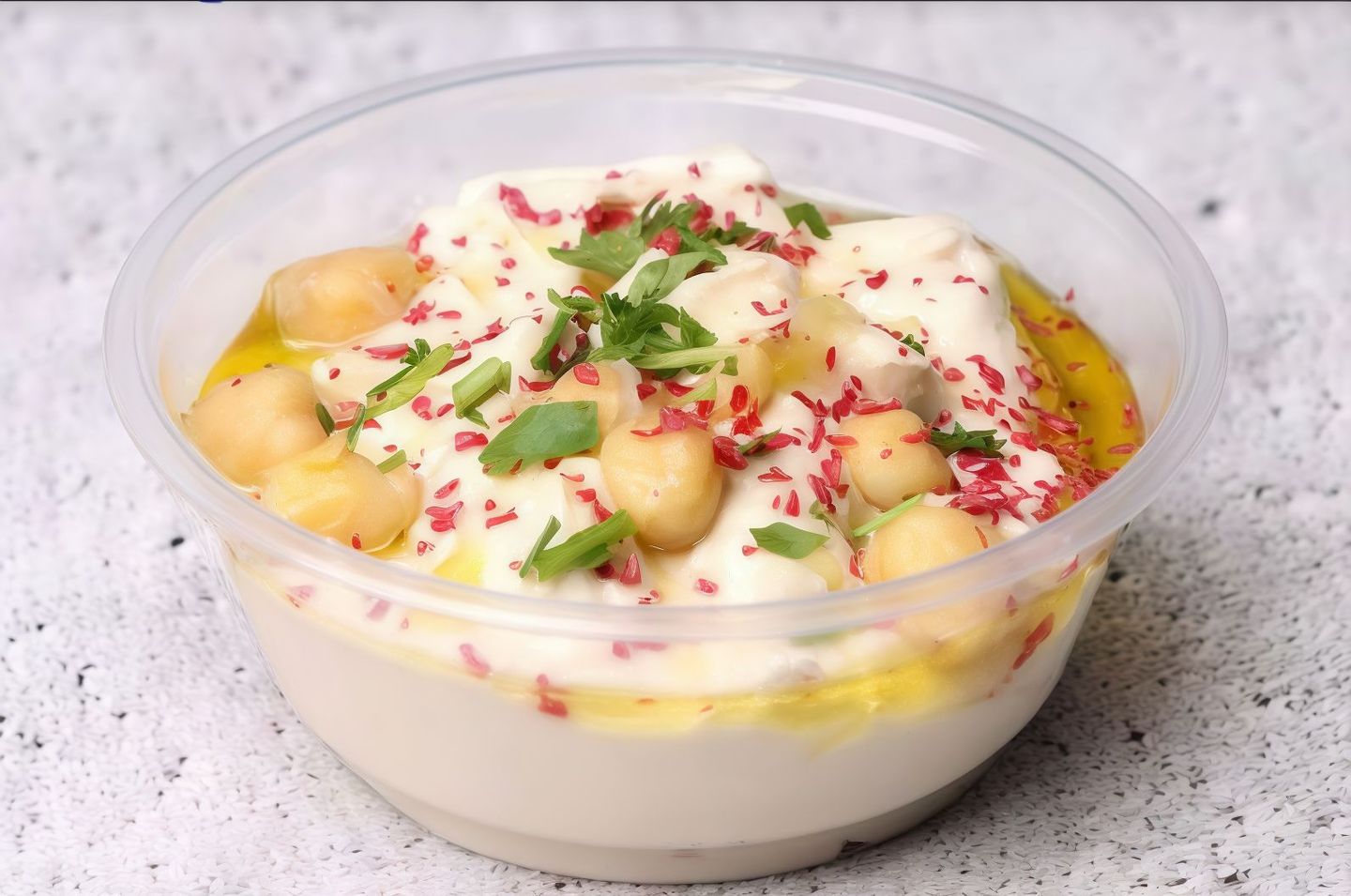 مسبحة حب مع الطحينة - وسط