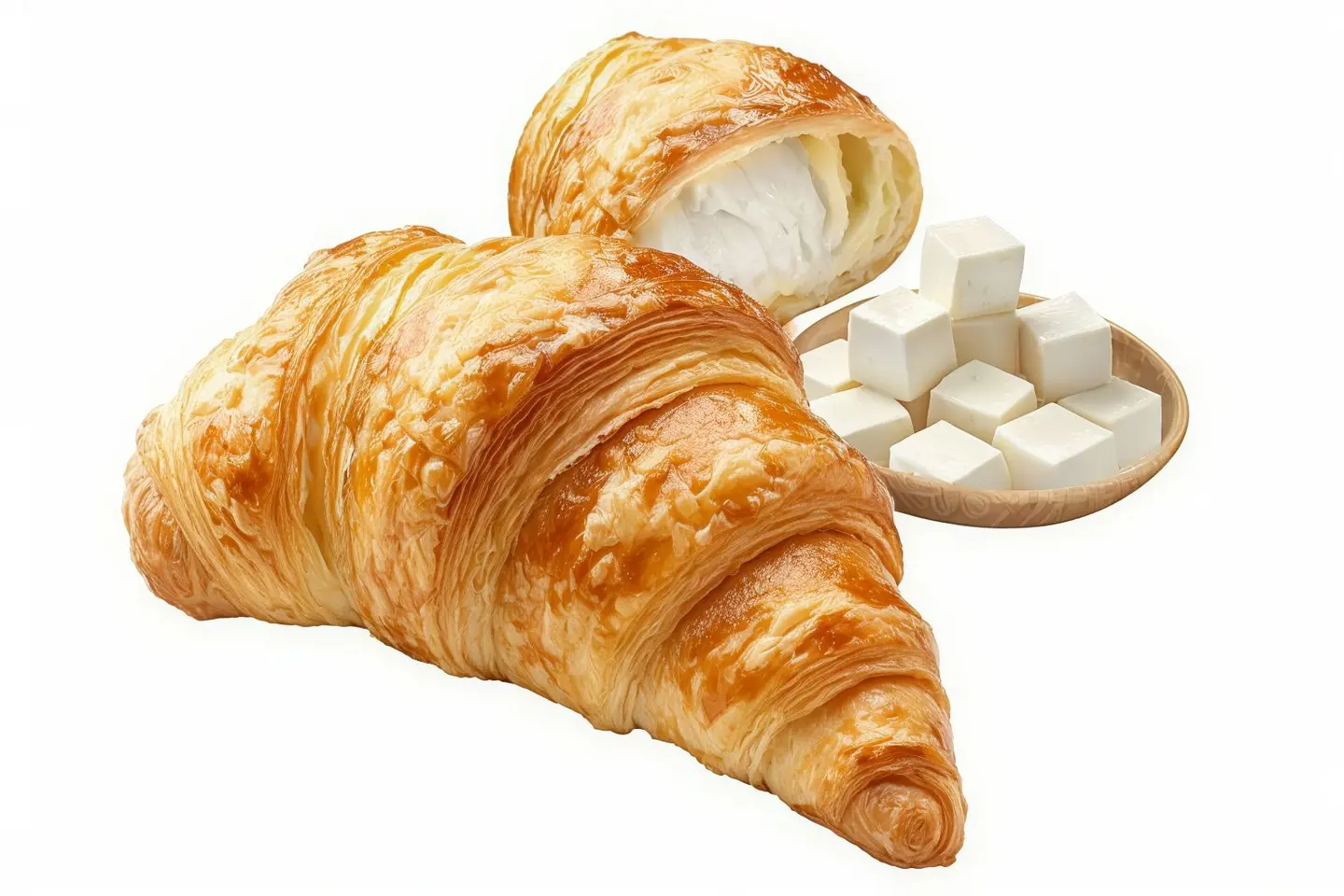 كرواسون الجبنة البيضاء