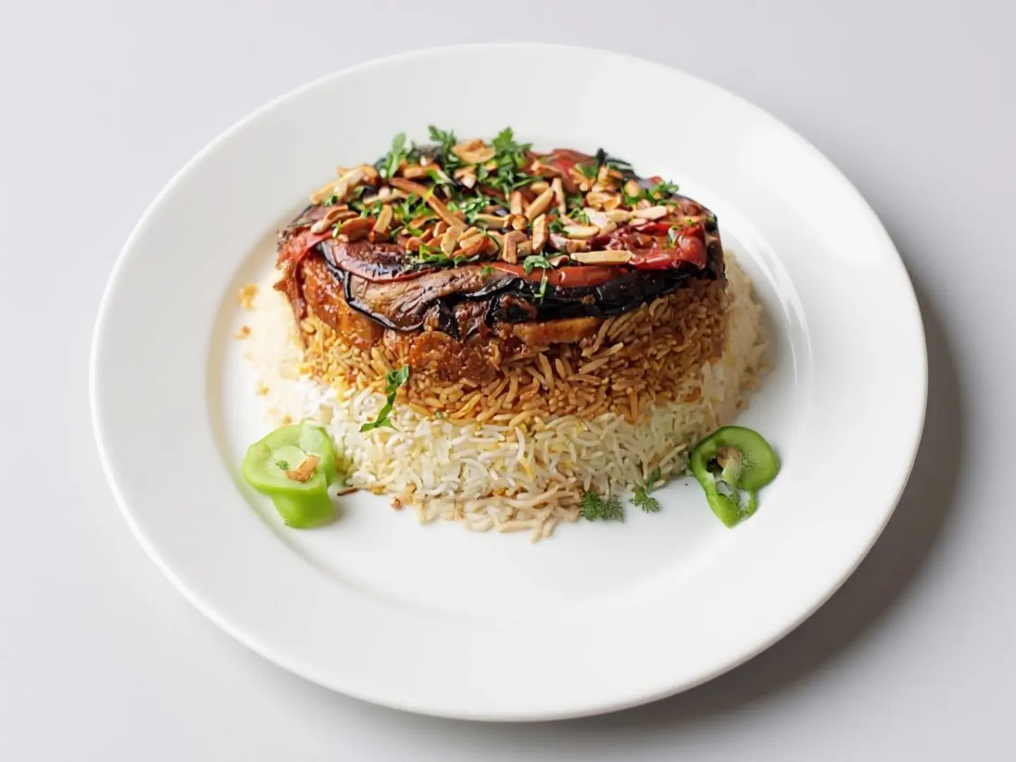 Half Chicken Maqluba