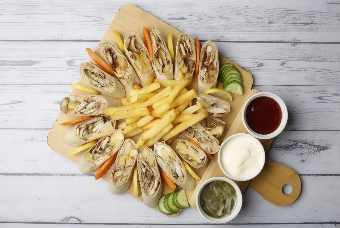 Double Chicken Arabic Shawarma
