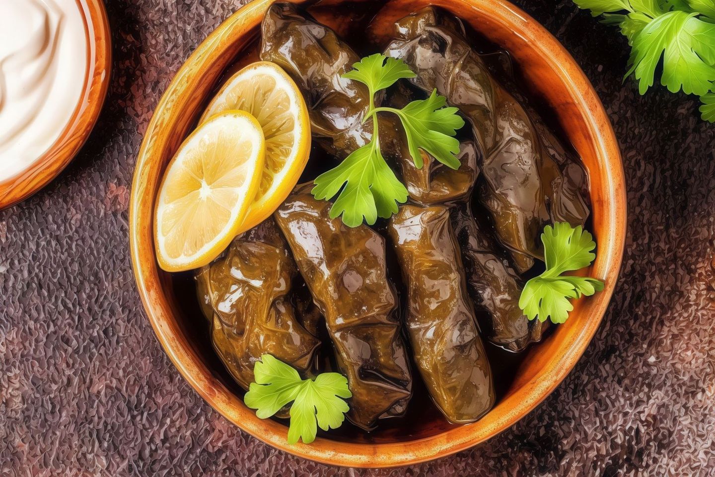 ورق عنب مدخن - وسط
