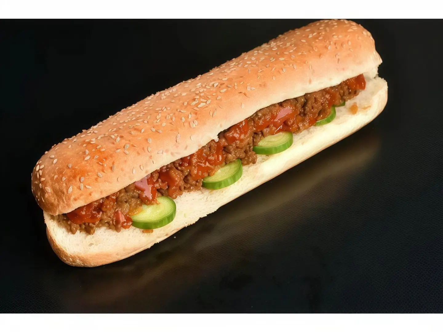 Grounded Beef Huge Sandwich