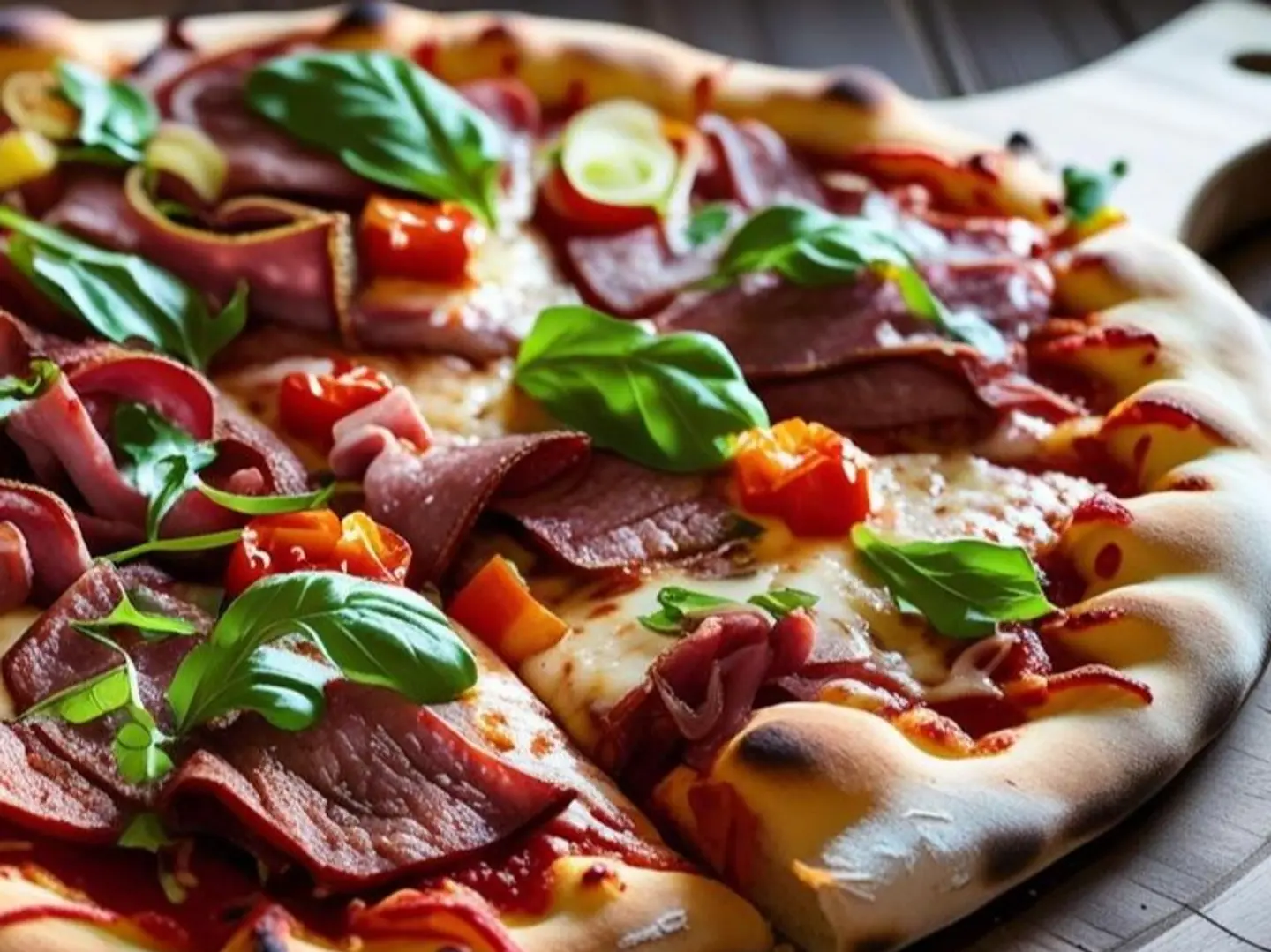 بيتزا ايطالي بالبسطرمه