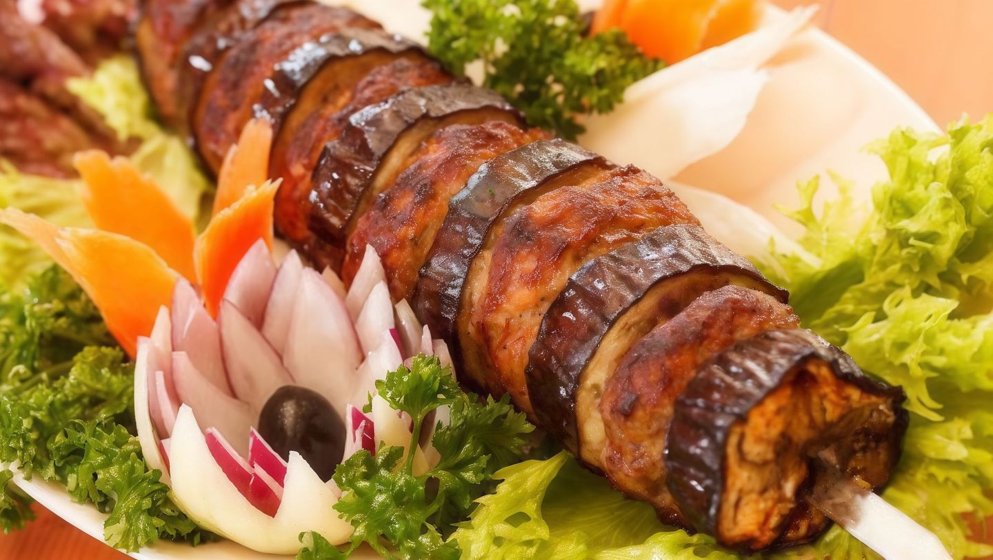 Jdodna Eggplant Kebab Dish
