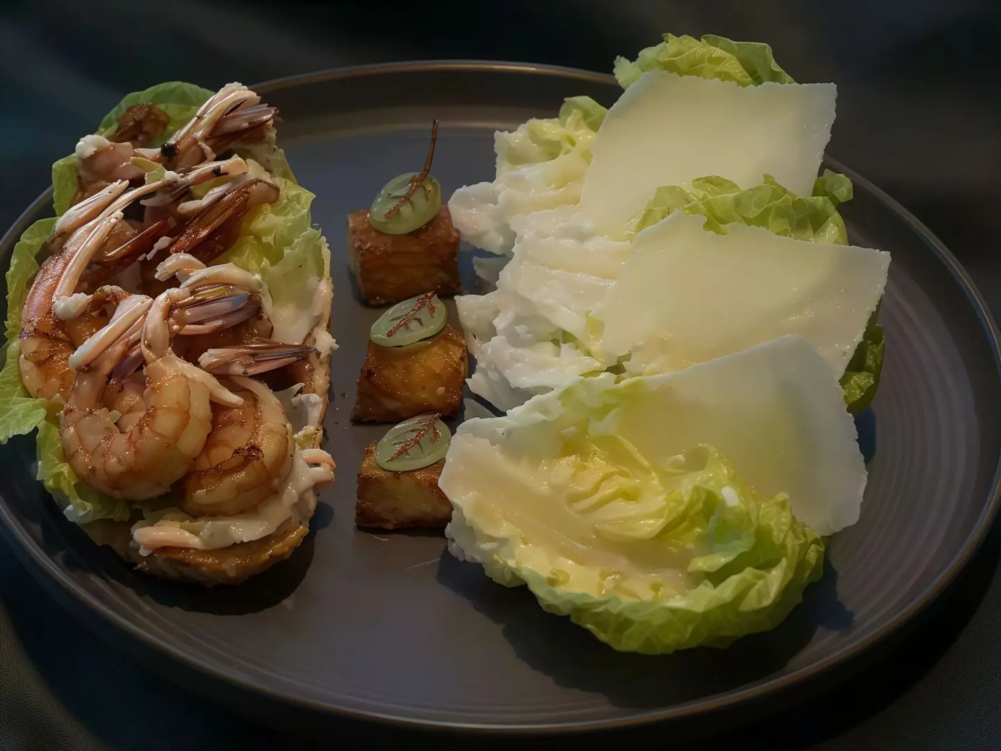 Shrimps Caesar Salad