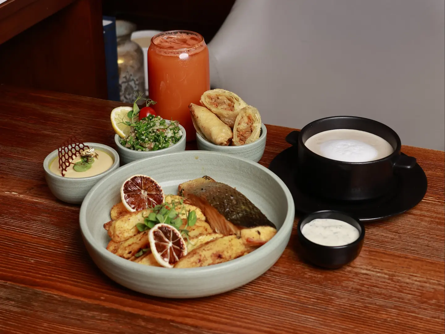 سالمون مشوي