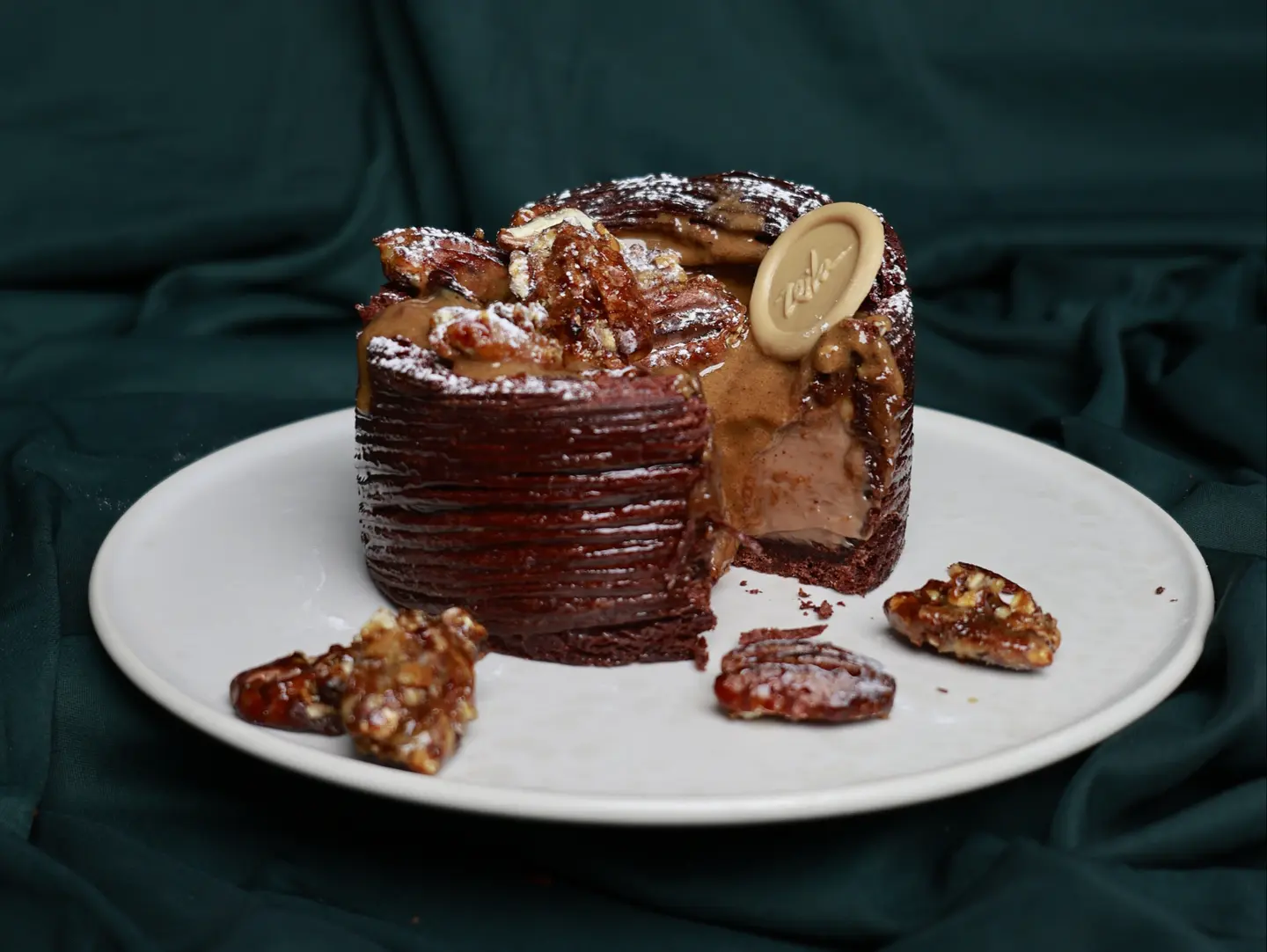 Flan Pecan Chocolate
