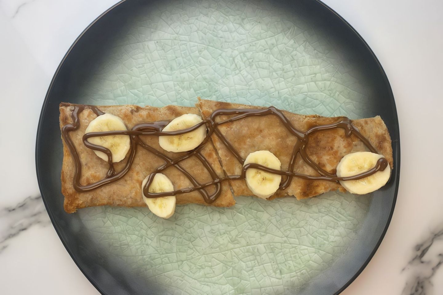 فطيرة موز مع نوتيلا