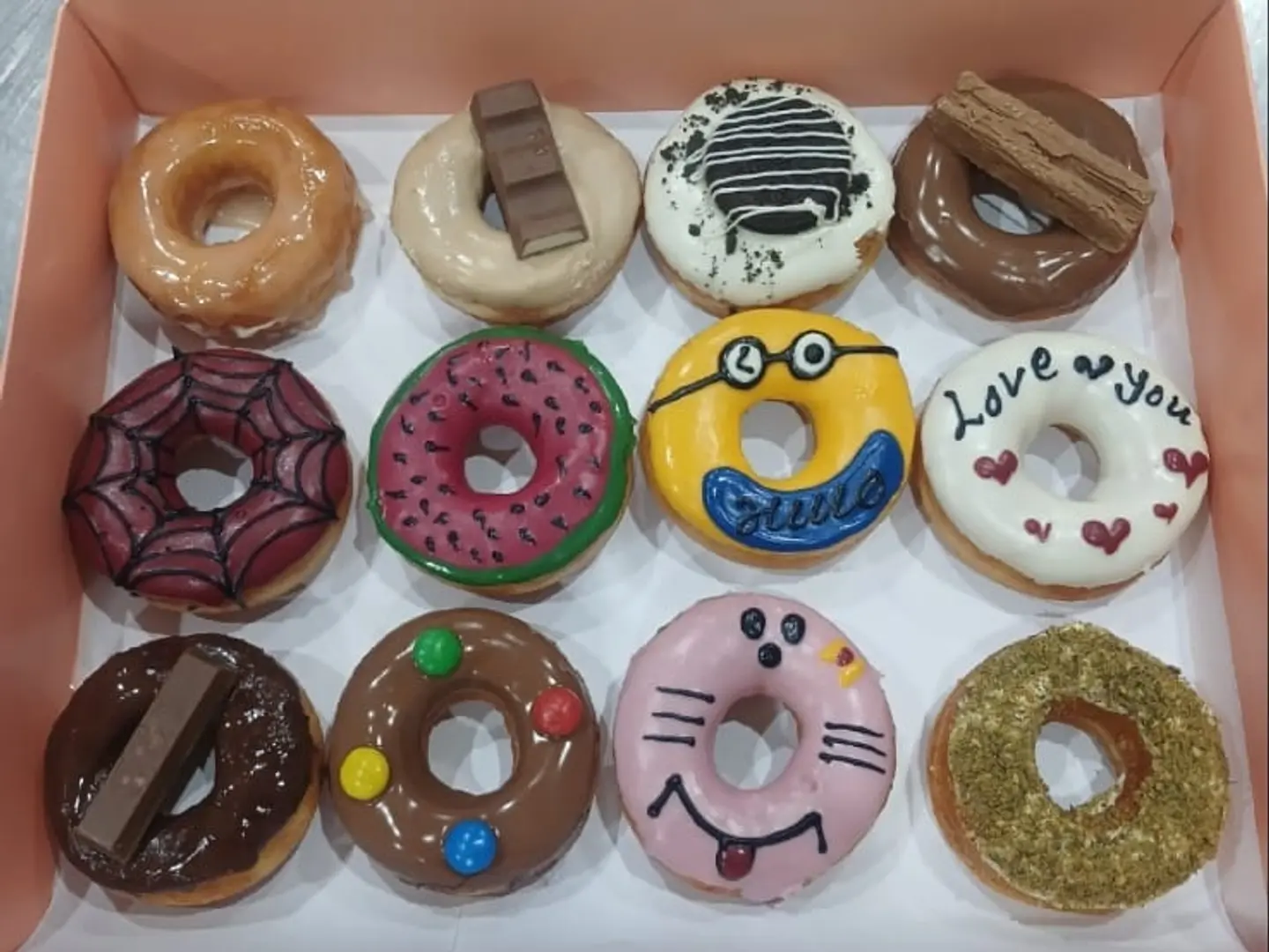 Classic Art Donut Drawing - Watermelon Donut