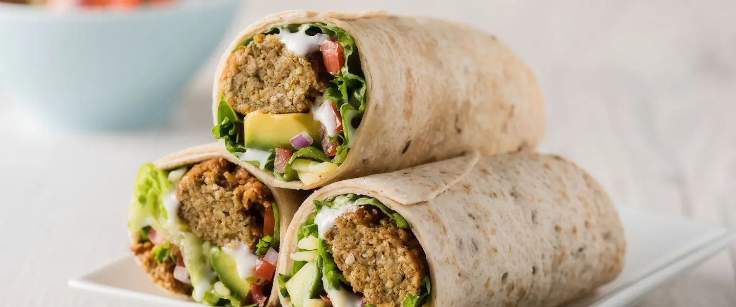 Eggs And Cheese Super Falafel Sandwich