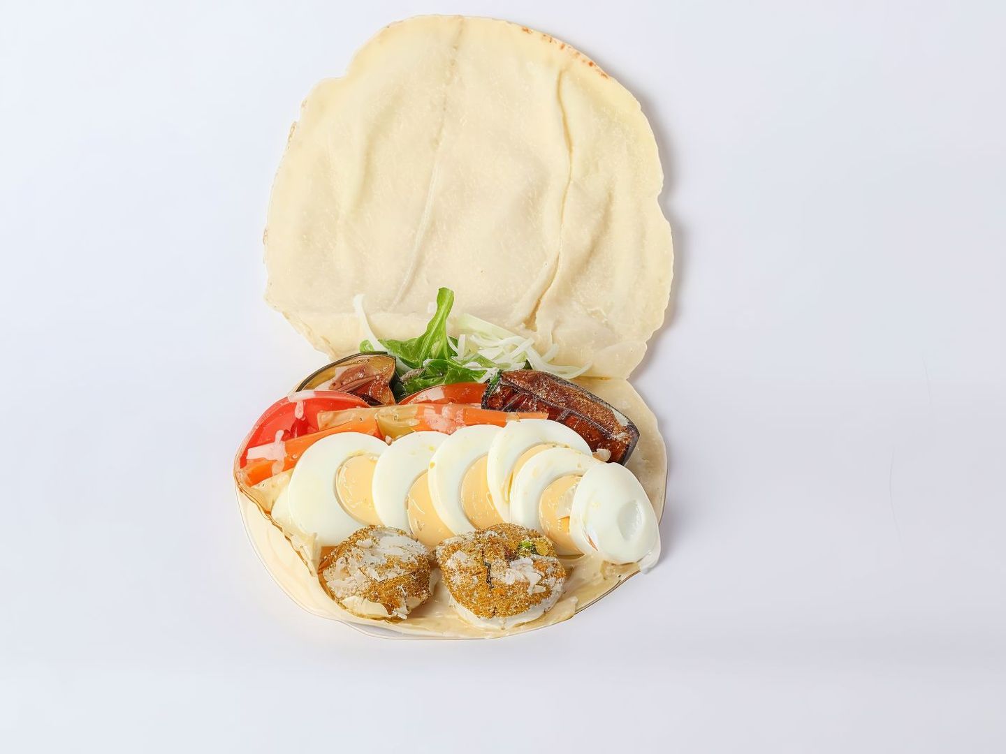 Sandiwch Tamieah With Egg
