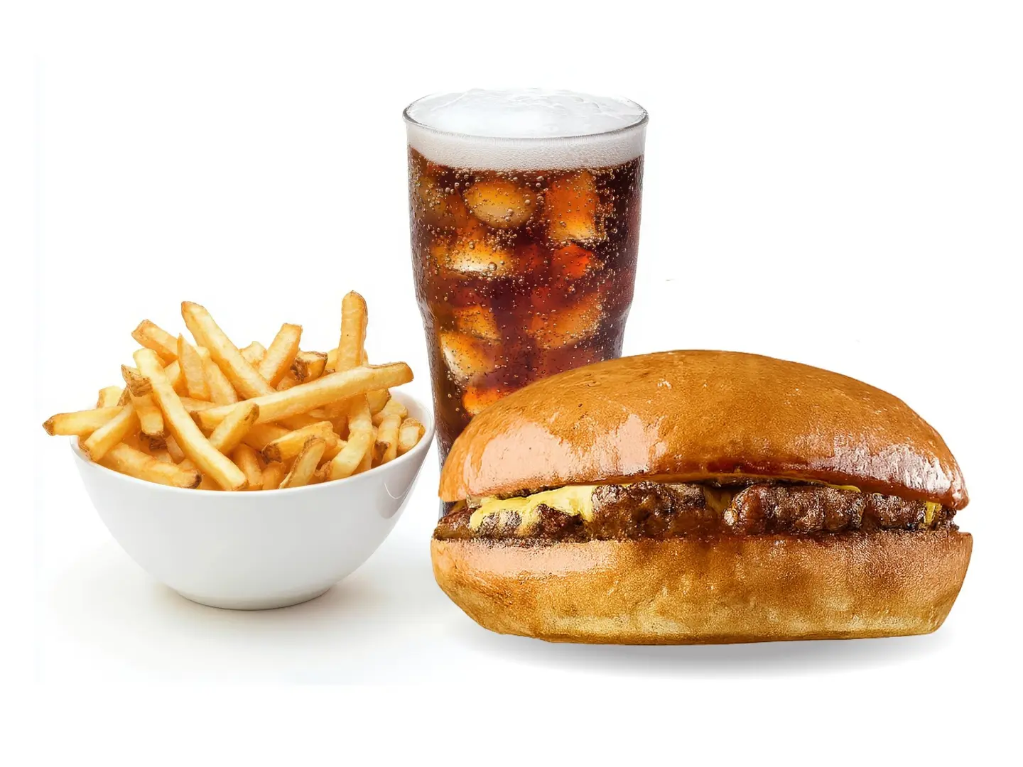 Single Beef Angus Burger Meal