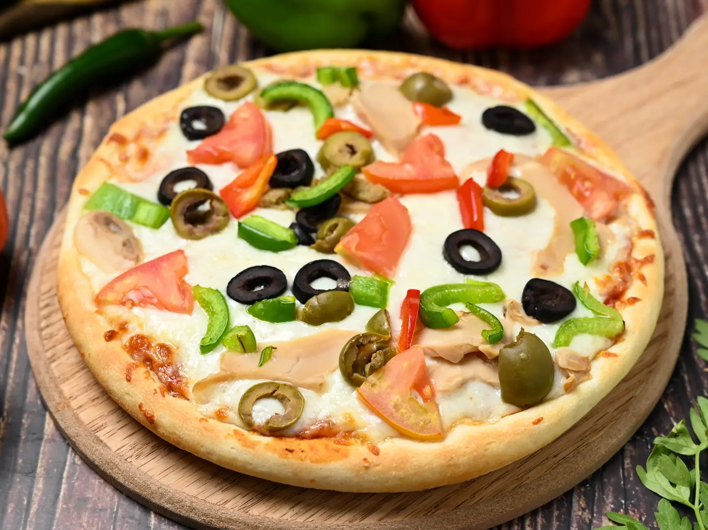 بيتزا خضار صغير