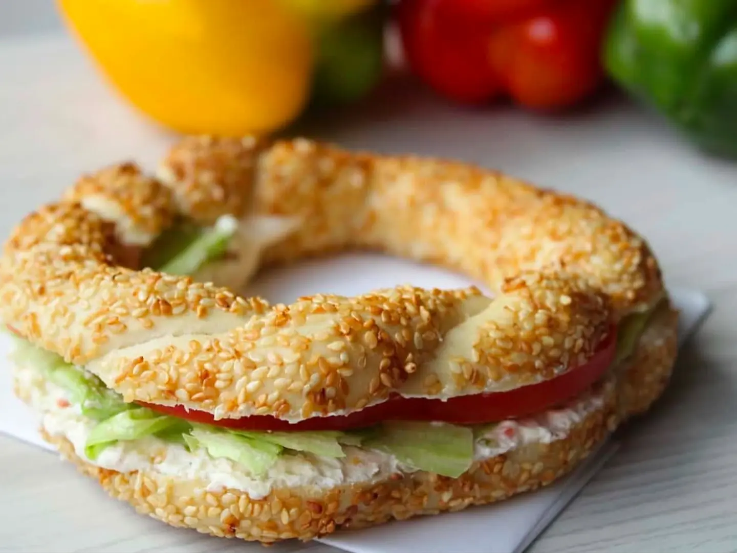 Colorful Feta Sandwich