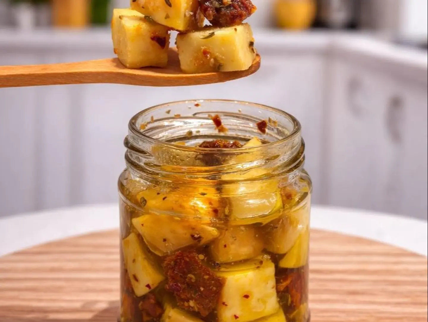 Cheese Cubes And Spices