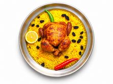 نص دجاجه شوايه مع رز