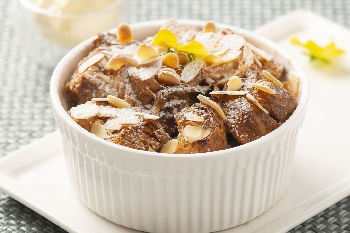 Croissant Pudding With Almonds