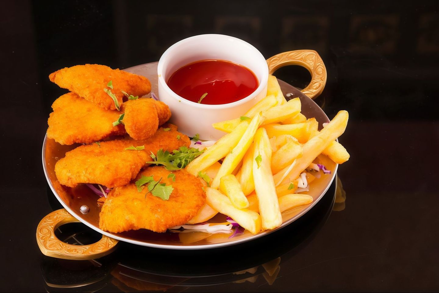 سمك وبطاطس