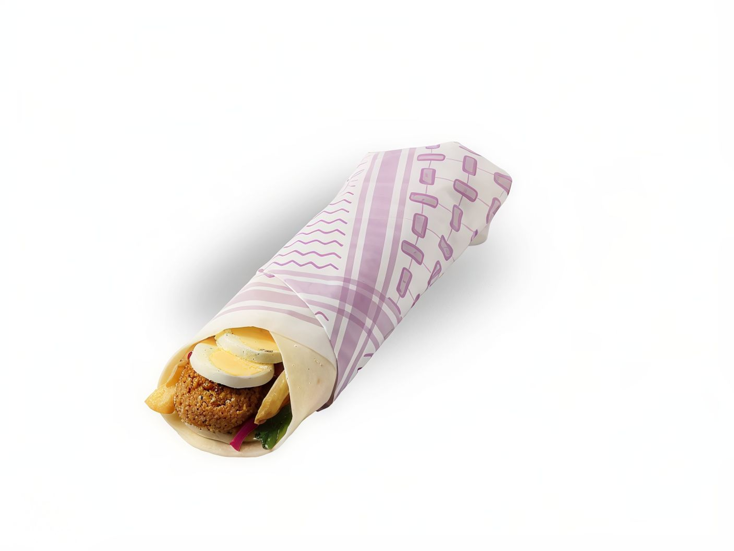 Falafel Sandwich With Egg