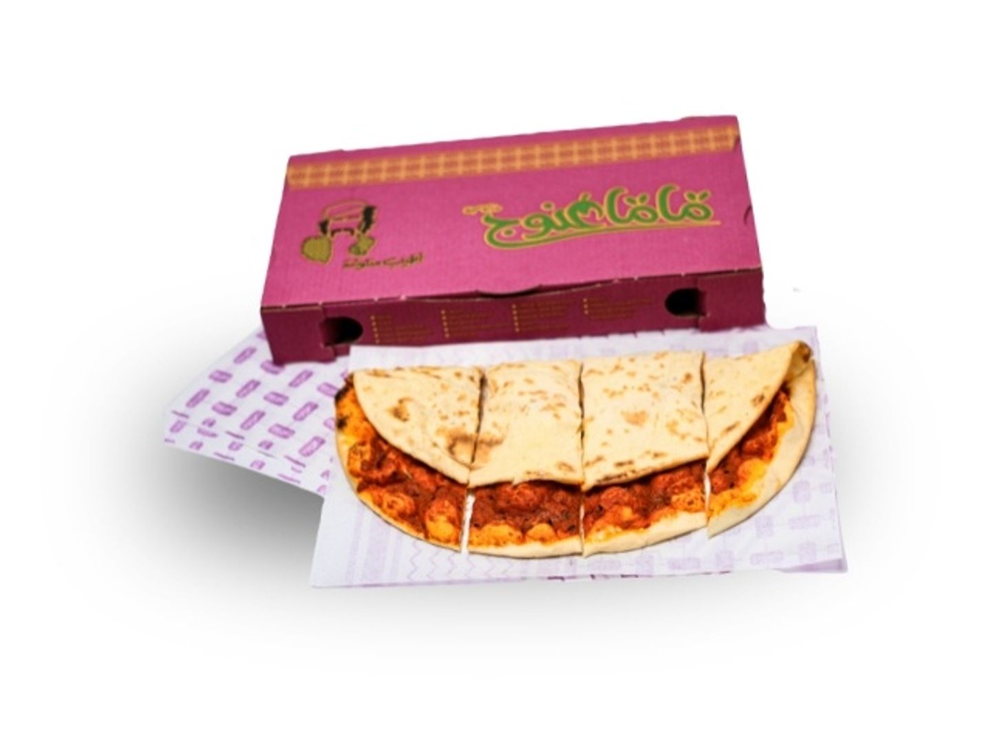 منقوشة محمرة