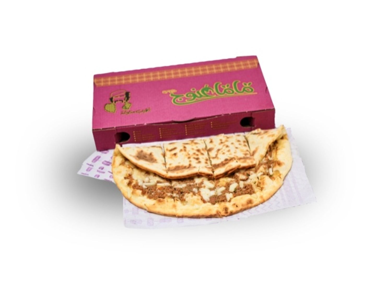 منقوشة لحم نعيمي بالعجين بالجبن