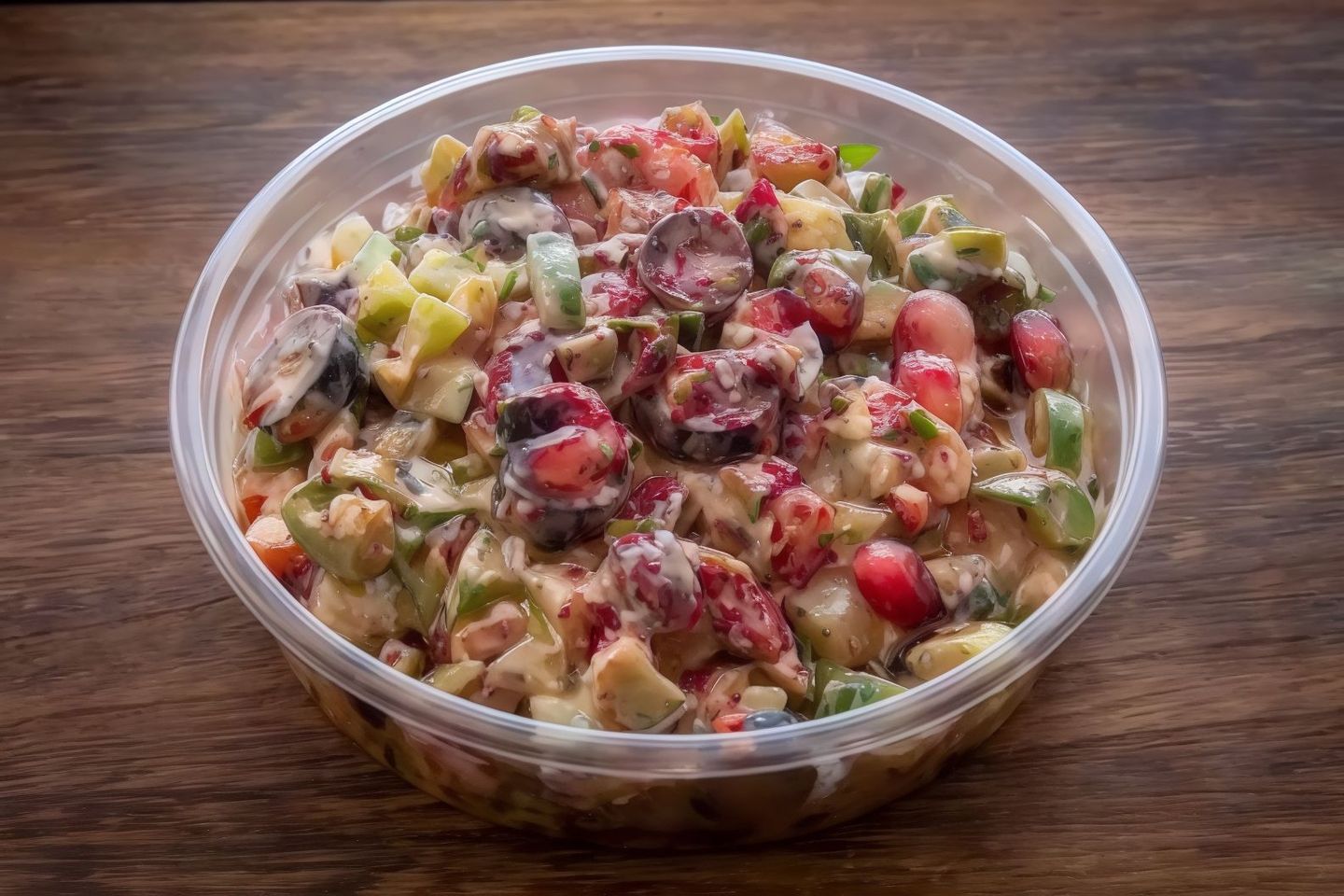 سلطة الزيتون بصوص اللبنة