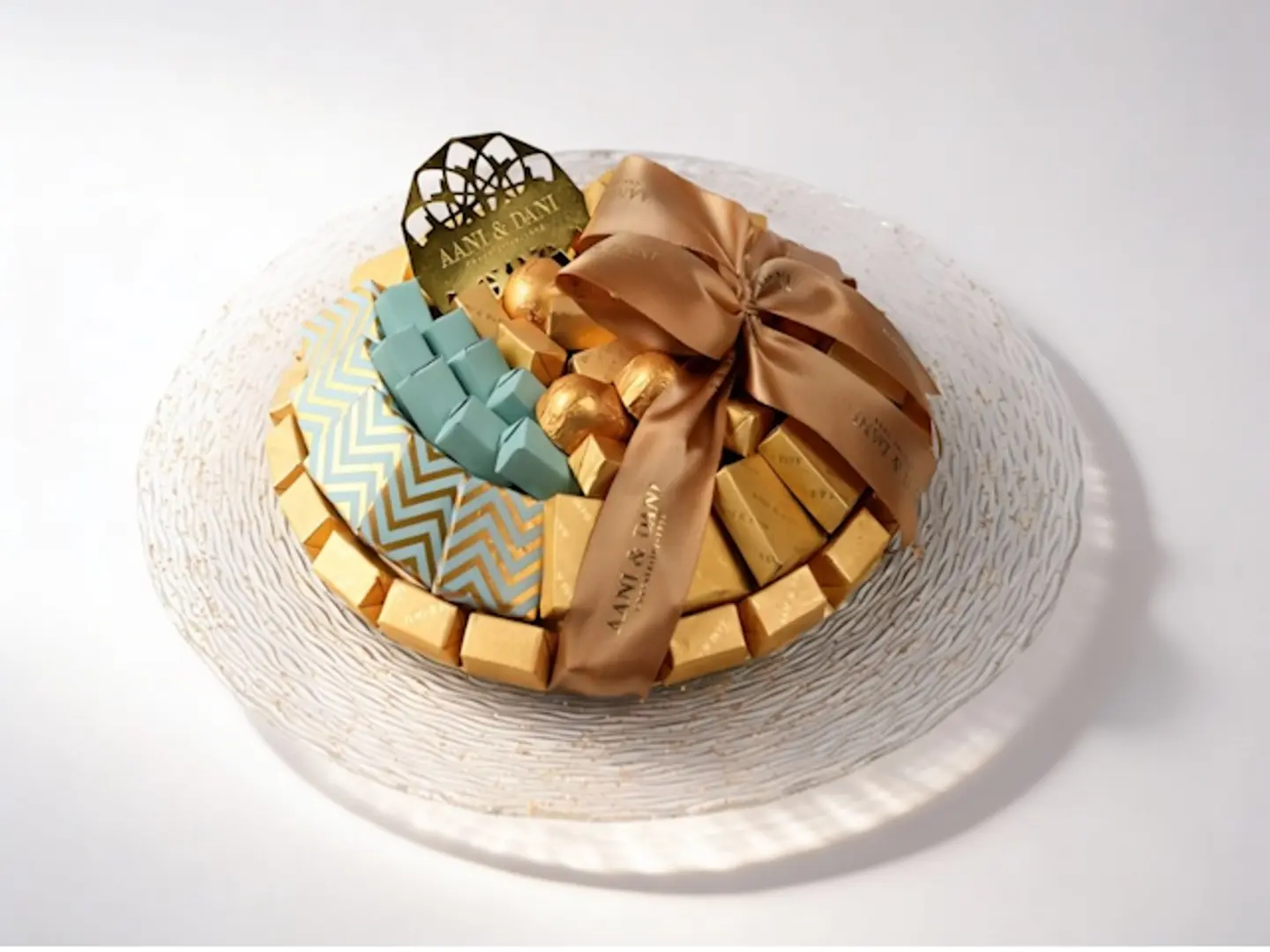 Tammaro Glass Vase C 3 Gold