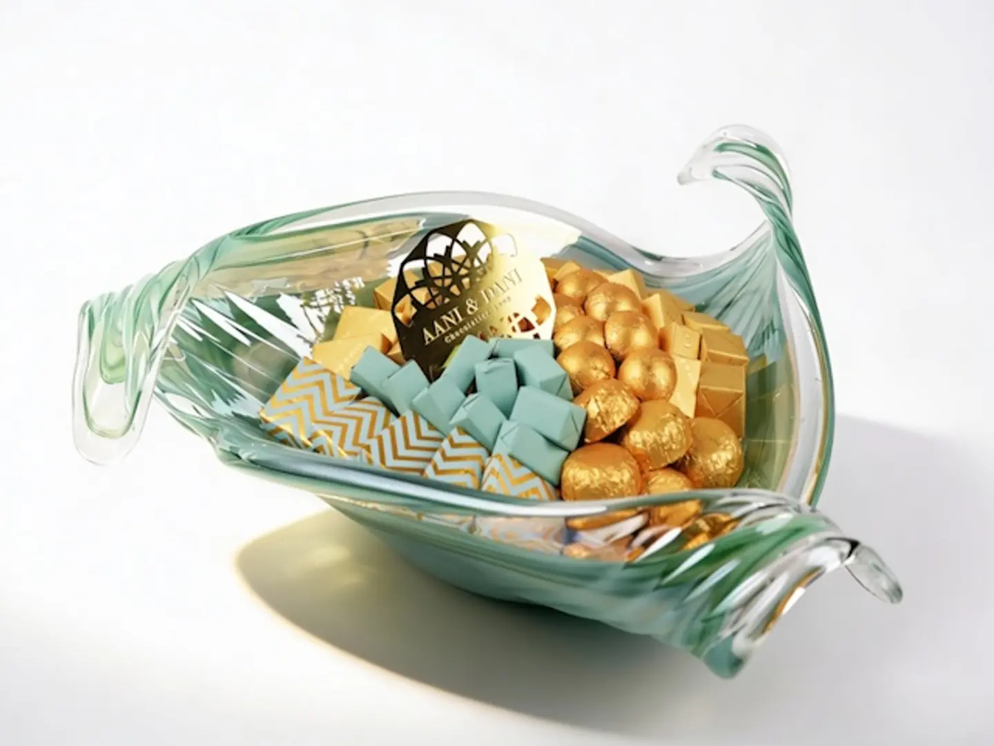 Tammaro Glass Vase M13 Gold