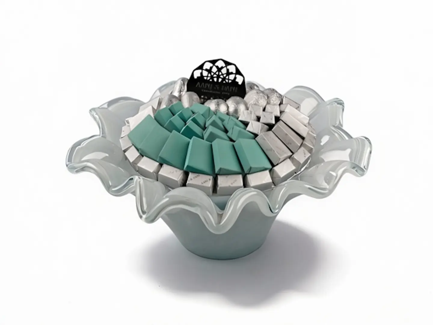 Tammaro Glass Vase K 11 Silver