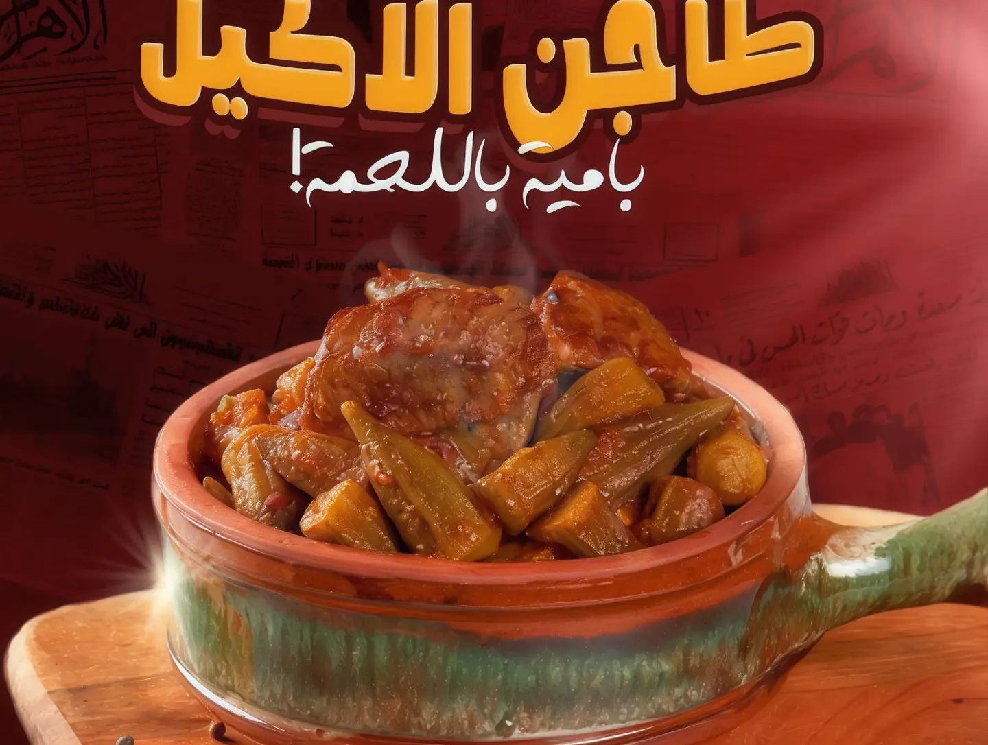 Meat With Bamya Tagine