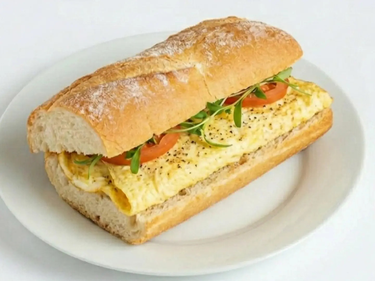 ساندوتش بيض مقلي بخبز الصامولي