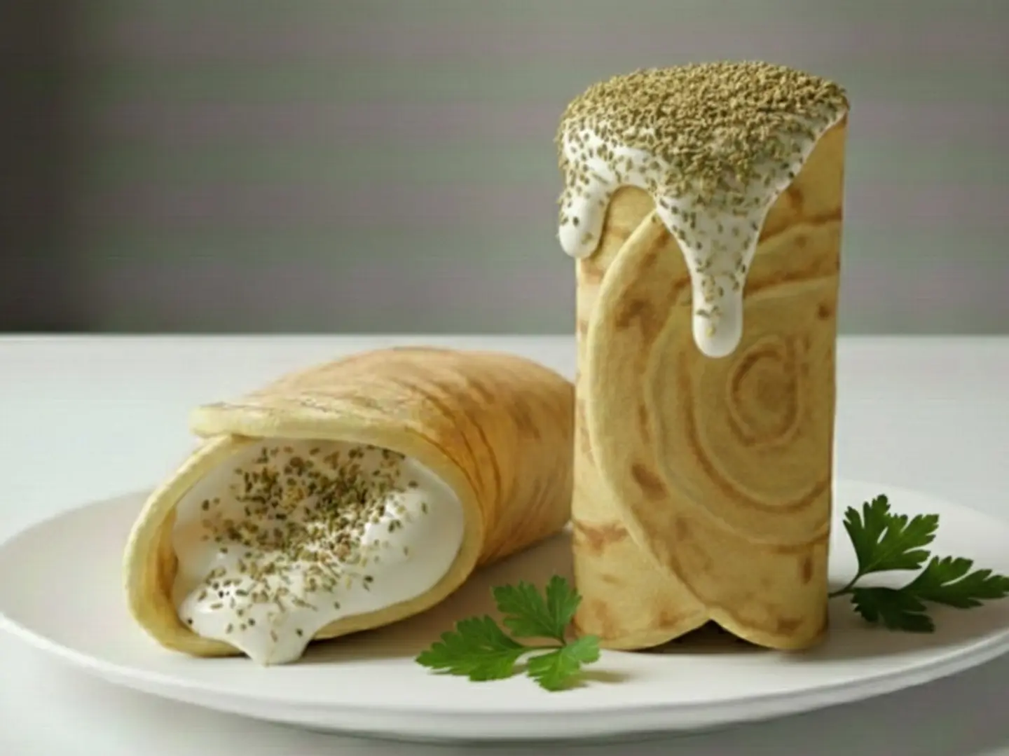 ساندوتش جبن وزعتر بخبز الشباتي